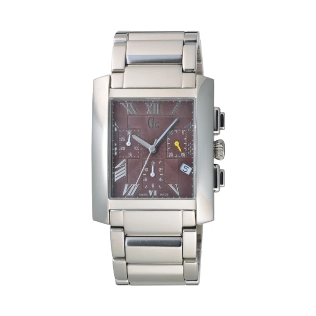 GCGC 方型三眼計時腕錶-深咖啡(GX29502G3)