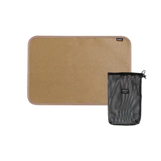 玻璃纖維雙面防火布/焚火墊-黑色 80x75cm(露營野炊墊 戶外防火墊 隔熱布 防火毯阻燃布 焚火台隔熱墊)