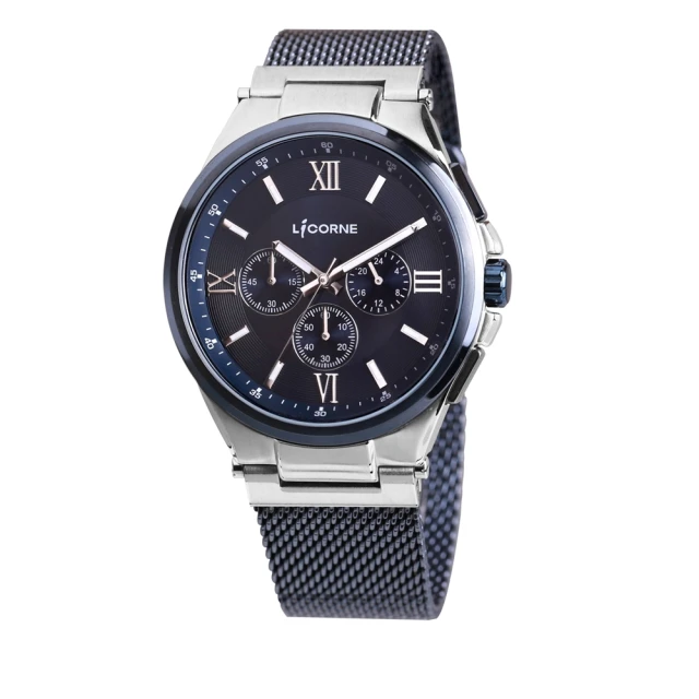 SEIKO 精工 CS系列 三眼計時輪胎紋錶盤設計男腕錶-黑