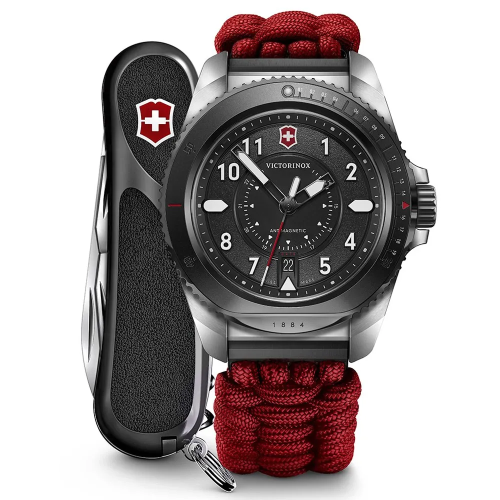 【VICTORINOX 瑞士維氏】JOURNEY 1884系列 限量版 傘繩石英腕錶 禮物推薦 送禮首選(VISA-242016.1)