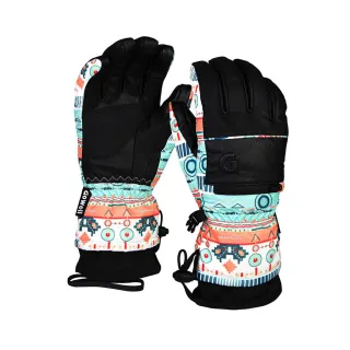 【WellFit】GO WELL 防水滑雪手套 - 女款(五指/波希米亞)