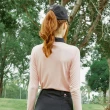 【Snowbee 司諾比】女士款六角幾何長袖Polo衫 吸濕排汗 高爾夫球衫(防曬 防寒 golf上衣 商務 戶外 登山)