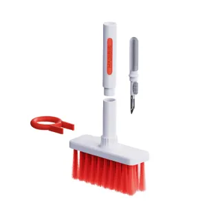 【HAGiBiS海備思】多功能耳機/鍵盤清潔刷具組 紅