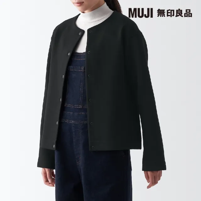 【MUJI 無印良品】女棉混二重織開襟衫(共4色)