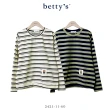 【betty’s 貝蒂思】舒適透氣橫條紋長袖T-shirt(共二色)