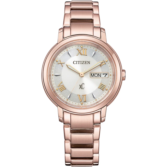CITIZEN 星辰 xC 亞洲限定 光動能羅馬時尚腕錶-32.5mm(EW2426-62A)
