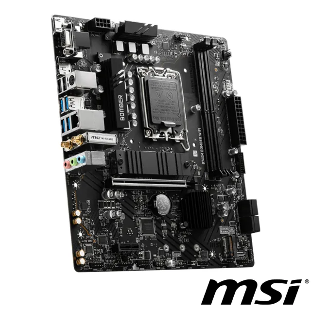 【MSI 微星】B760M BOMBER WIFI DDR5 主機板