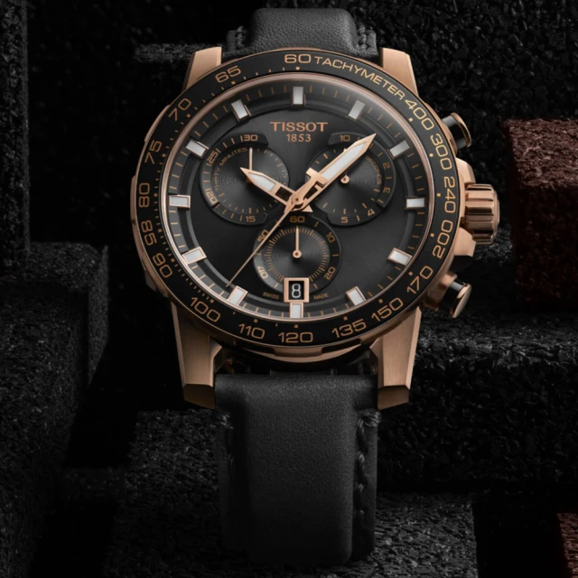 TISSOT 天梭 SUPERSPORT CHRONO 三眼計時石英腕錶(T1256173605100)