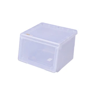 【KEYWAY 聯府】面寬45cm大開口前掀式附輪直取整理箱46L-2入(收納箱 置物箱 台灣製 LE450)
