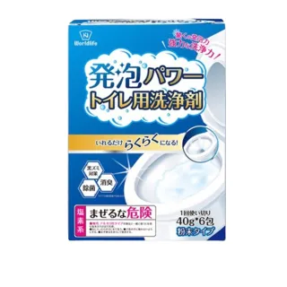 【小綠豆居家百貨】日本馬桶活氧泡泡除臭清潔劑(一盒6包 清潔劑)