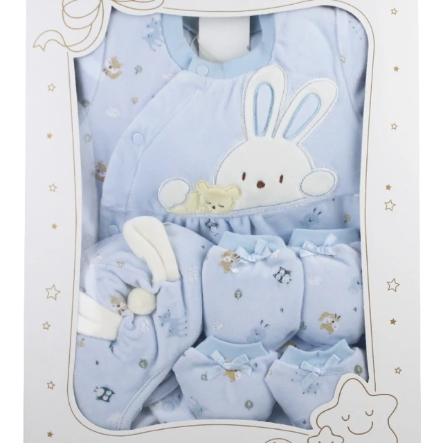 GMP BABYGMP BABY 舒適 兔兔米鹿絨寶寶 彌月禮盒(ZAA-W3-065B)