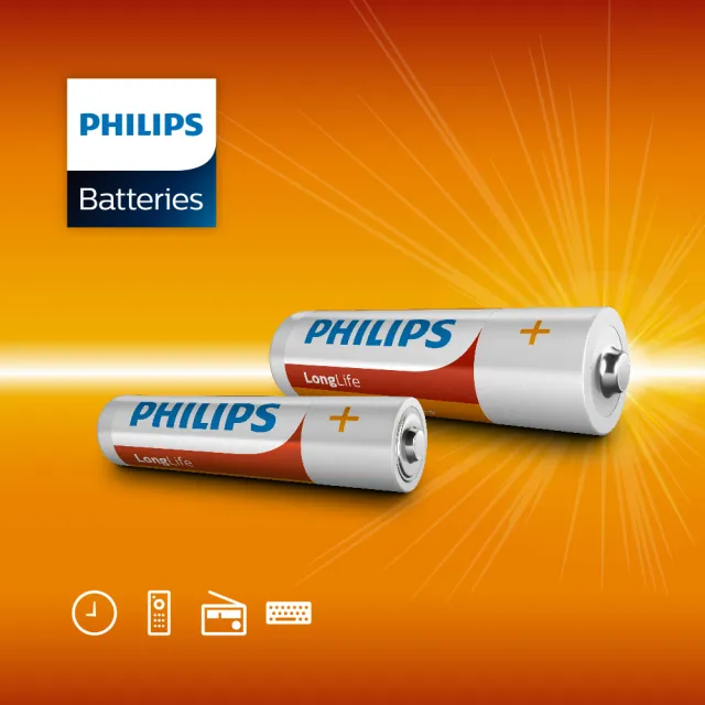 【Philips 飛利浦】9V碳鋅電池(12顆)