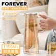 【日本FOREVER】耐熱玻璃玫瑰金把手水壺1350ML(買一送一)