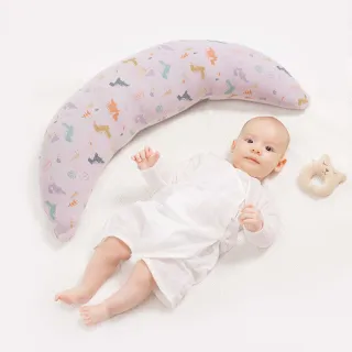 【Gennies 奇妮】寶寶抗菌安撫枕 側躺靠枕 安穩支撐 多功能(恐龍灰)