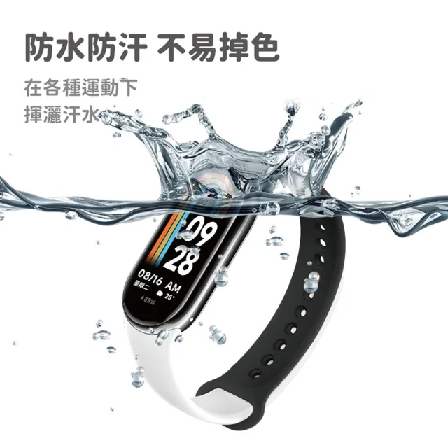 【沐日居家】小米手環8 矽膠錶帶 小米矽膠手環(小米 防水)
