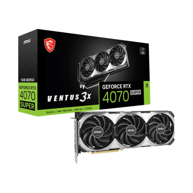 【MSI 微星】GeForce RTX 4070 SUPER 12G VENTUS 3X OC 顯示卡