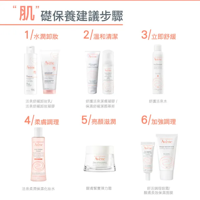 【Avene 雅漾】官方直營 醒膚緊實彈力霜50ml(保濕霜)