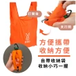 【紅紅蘿蔔】日系可愛兔子胡蘿蔔摺疊購物袋(卡扣 可掛式 便攜 手提 收納 環保 可水洗)