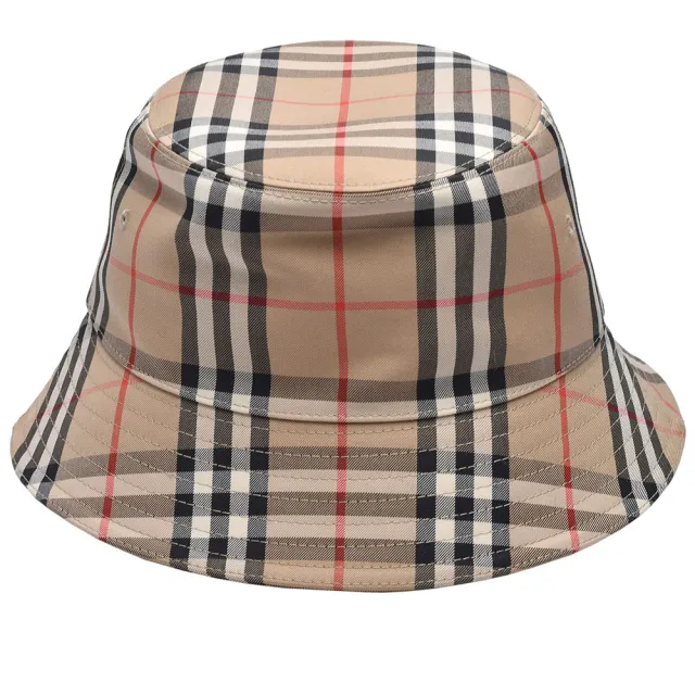 BURBERRY 巴寶莉】經典Vintage Check格紋漁夫帽(米色8026927) - momo