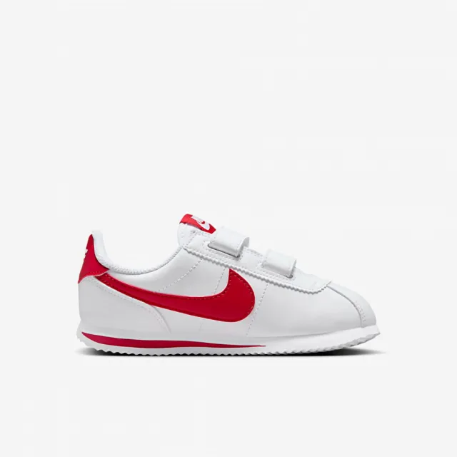 【NIKE 耐吉】運動鞋 童鞋 中童 兒童 阿甘鞋 魔鬼氈 CORTEZ BASIC SL PSV 白紅 904767-101(3C4832)