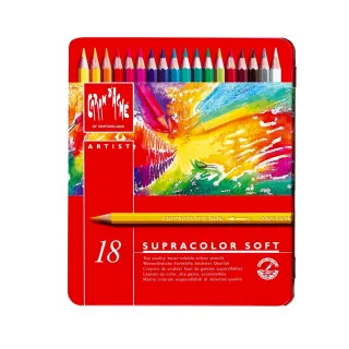 【CARAN d’ACHE】卡達SUPRACOLOR 專家級水溶性色鉛 18色(原廠正貨)