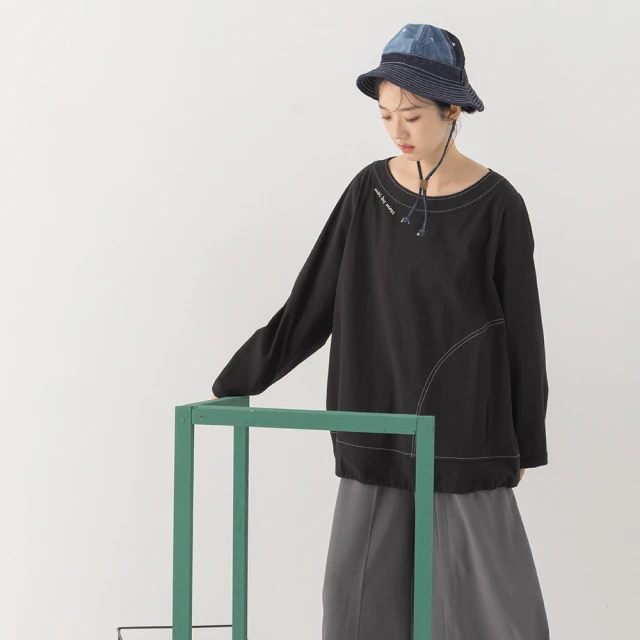 MOSS CLUB 日本素材防潑水保暖內裡連帽長版長袖上衣(