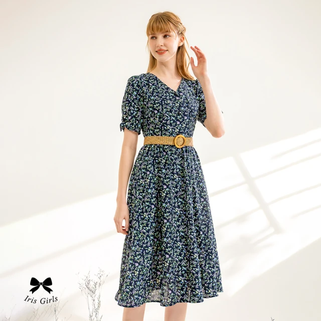 Iris Girls 艾莉詩 甜美特調花朵棉質上衣(3594