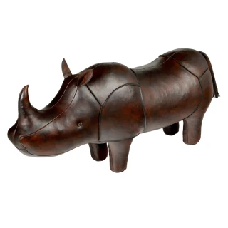 【北歐櫥窗】Omersa Rhino 犀牛 手工皮革凳(大)
