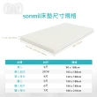 【sonmil】3M吸濕排汗95%高純度乳膠床墊3尺15cm單人床墊 零壓新感受(頂級先進醫材大廠)