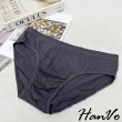 【HanVo】現貨 男款素色純棉透氣三角褲(獨立包裝 寬鬆薄款吸濕排汗內褲 流行男款內褲 內著 B5044)