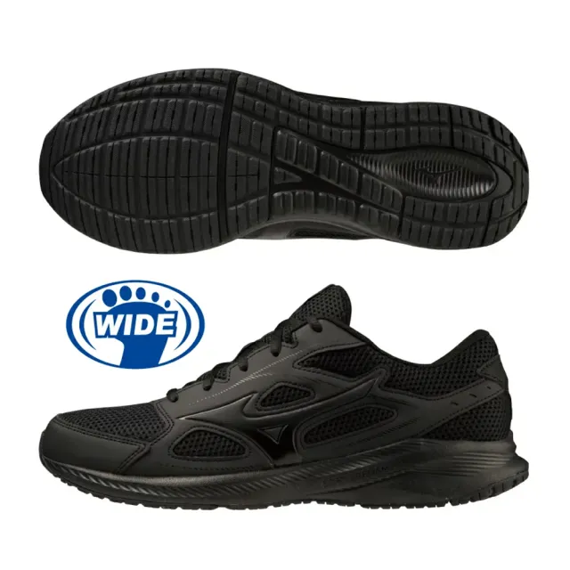 【MIZUNO 美津濃】慢跑鞋 男鞋 運動鞋 緩震 一般型 寬楦 MAXIMIZER 26 黑 K1GA240209(997)
