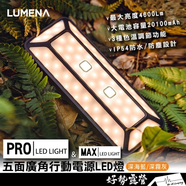 【N9】LUMENA PRO 五面廣角行動電源LED燈 4600流明露營燈 行動電源(商檢字號 R55109)