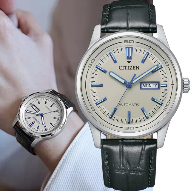 CITIZEN 星辰CITIZEN 星辰 Mechanical 限量 Day-Date 日曆機械錶-42mm(NH8400-10A)