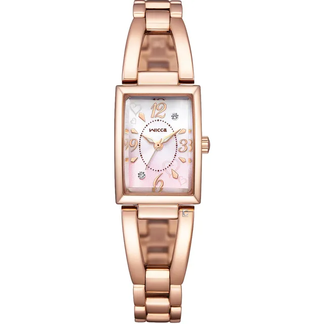 【CITIZEN 星辰】Wicca 公主系列  方形太陽能腕錶  手錶(KF7-562-91 慶端午/指針手錶/包粽)