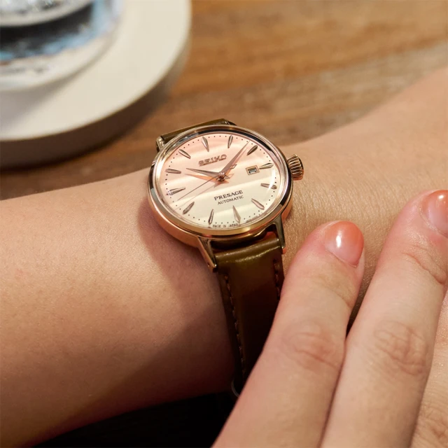 BONEST GATTI 黑玫金款 鏤空酒桶造型 氟橡膠錶帶
