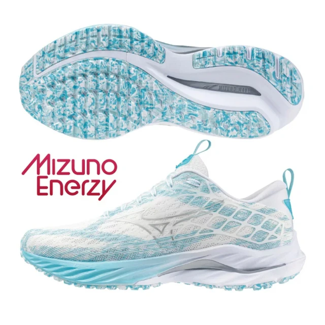 MIZUNO 美津濃 慢跑鞋 男鞋 運動鞋 緩震 支撐型 INSPIRE 藍白 J1GC246102