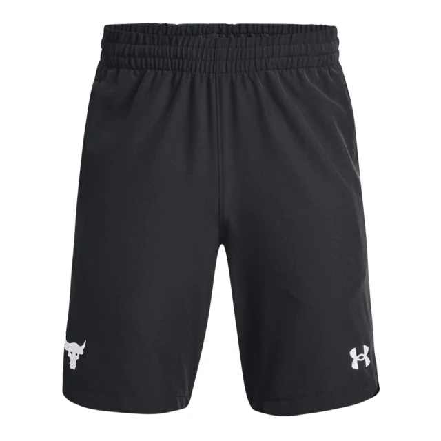 UNDER ARMOUR UA 男童 巨石強森系列 Woven 短褲_1370269-002(黑)