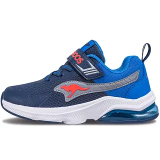 【KangaROOS】美國袋鼠鞋 童鞋 RUN FAST 2 氣墊運動鞋 藍(KK41316)