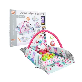【Playful Toys 頑玩具】音樂遊戲墊+30顆彩球(球池 嬰兒健力架 寶寶玩具 彌月禮物)