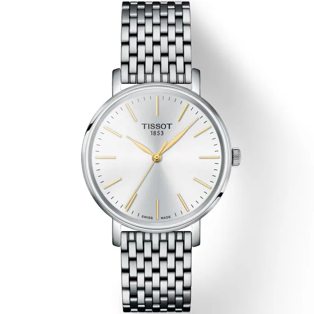 【TISSOT 天梭】Everytime 經典雋永大三針情侶手錶 對錶 母親節 送禮 禮物(T1434101101101+T1432101101101)