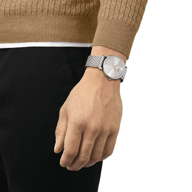 【TISSOT 天梭】Everytime 經典雋永大三針情侶手錶 對錶 母親節 送禮 禮物(T1434101101101+T1432101101101)
