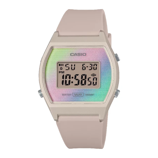 CASIO 卡西歐CASIO 卡西歐 精緻漸變粉彩時尚腕錶 粉色 35mm(LW-205H-4A)