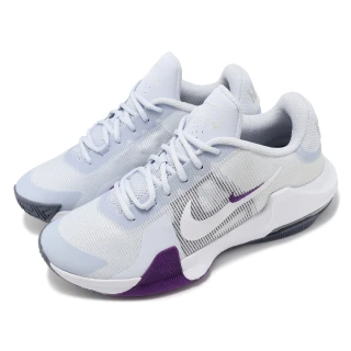 【NIKE 耐吉】籃球鞋 Air Max Impact 4 男鞋 女鞋 白 紫 氣墊 緩衝 回彈 穩定 運動鞋(DM1124-010)