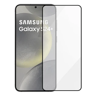 【Metal-Slim】Samsung Galaxy S24+ 支援指紋辨識解鎖 全膠滿版9H鋼化玻璃貼