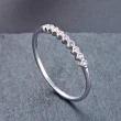 【925 STARS】純銀925戒指 美鑽戒指/純銀925微鑲美鑽單排圓鑽造型戒指(3色任選)