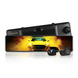【Polaroid 寶麗萊】DVR電子後視鏡 11.88  DS1103WGS 車內版 雙鏡頭行車記錄器 保固三年 送安裝(車麗屋)