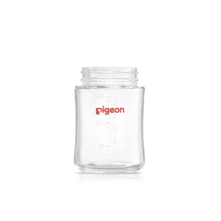【Pigeon 貝親】第三代寬口玻璃奶瓶160ml(素色空瓶)