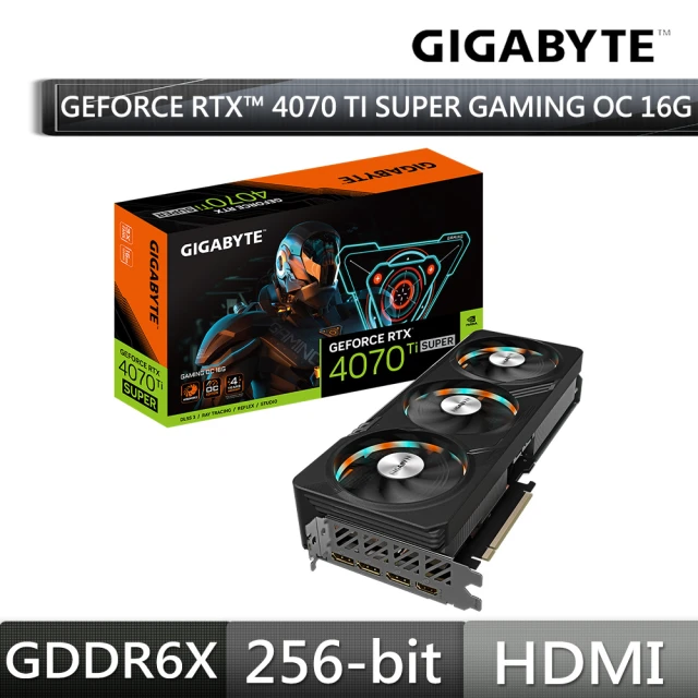 【GIGABYTE 技嘉】GeForce RTX 4070 Ti SUPER GAMING OC 16G顯示卡(GV-N407TSGAMING OC-16GD)