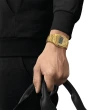 【TISSOT 天梭】坤達配戴款 官方授權 PRX 復古金Digital 電子錶-40mm 送行動電源(T1374633302000)