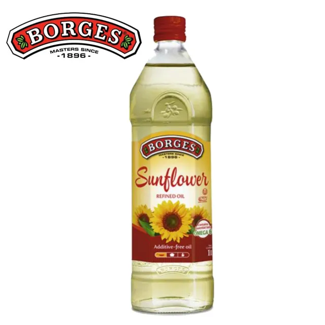 【BORGES 百格仕】100%純葵花油 西班牙原裝原瓶進口(1000ml/瓶)